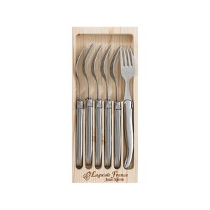 Laguiole Jean Neron 6pc. Fork Set - Stainless Steel