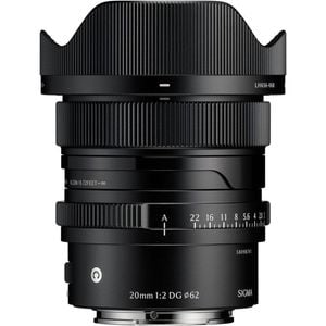 Sigma 20mm F/2 Dg Contemporary Lens - Sony E-mount Black