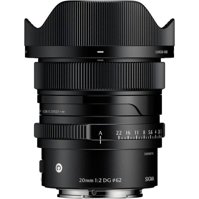 Sigma 20mm F/2 Dg Contemporary Lens - Sony E-mount Black