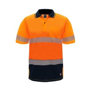 Citeco Orange Hi Vis Short Sleeve Polo - X-Large