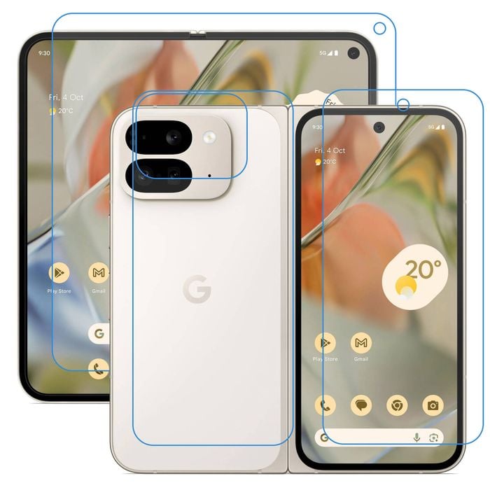 3 Pack MEZON Google Pixel 9 Pro Fold Hydrogel Film Clear Screen Protectors
