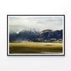 Mountains, Clouds & Grass  Print 100% Australian Made 90x60cm  (Poster)