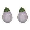 2PK LVD Ceramic 18cm Bowl Eggplant Serving Dish Dinnerware - Purple