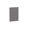 Kaboodle 400mm Smoked Grey V-Groove Med Cabinet Door