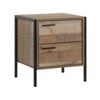 Bedside Table 2 drawers Night Stand Particle Board Construction in Oak Colour