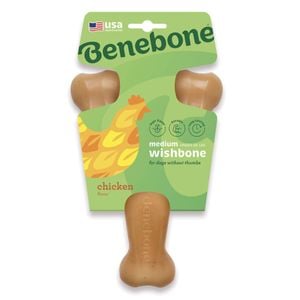 Benebone Wishbone Chicken Chew Toy For Dogs Medium 1 Piece