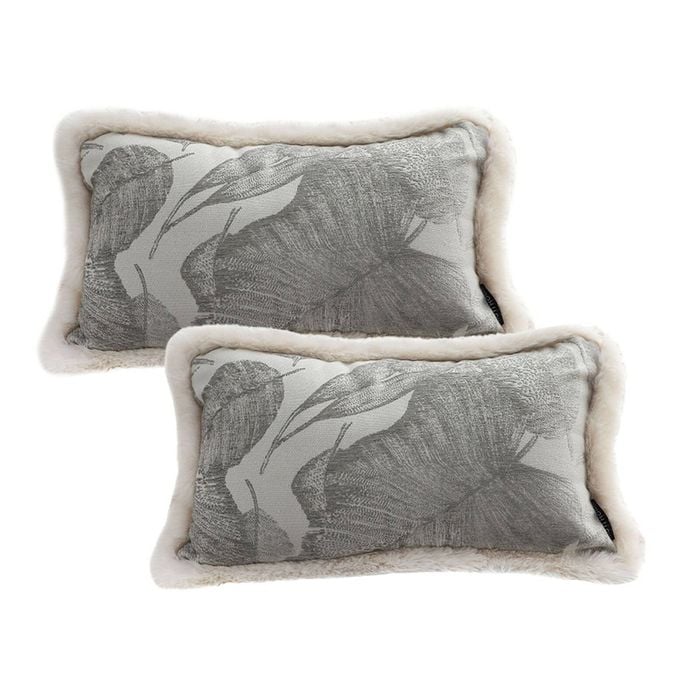 SOGA 2X 35cm Wabi-Sabi Rectangular Raised Embroidery Throw Pillow