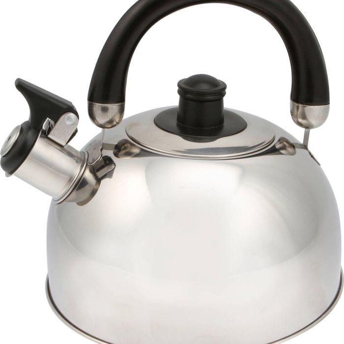 Wildtrak 2l Stainless Steel Whistling Kettle Outdoor Camping Water Boiler Silver