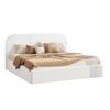 Oikiture Bed Frame King Size Gas Lift Headboard White