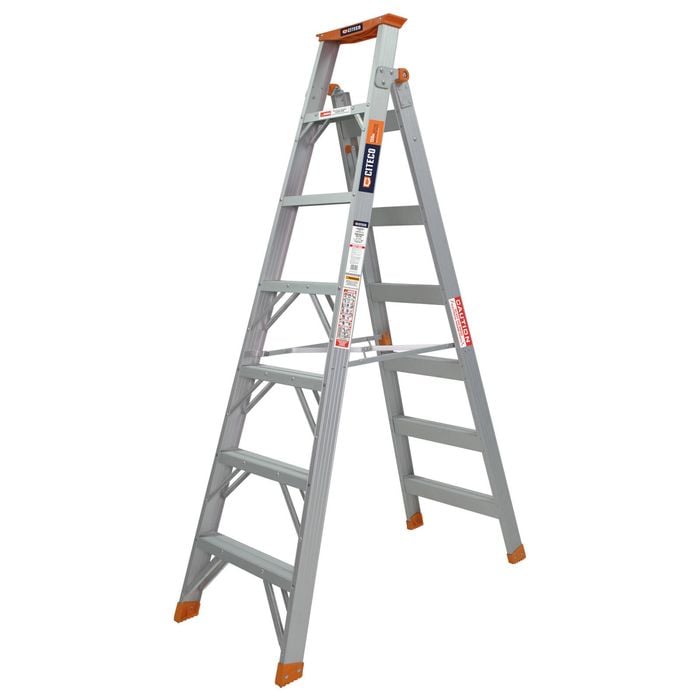 Citeco 2.1 - 3.8m 150kg Industrial Aluminium Dual Purpose Ladder