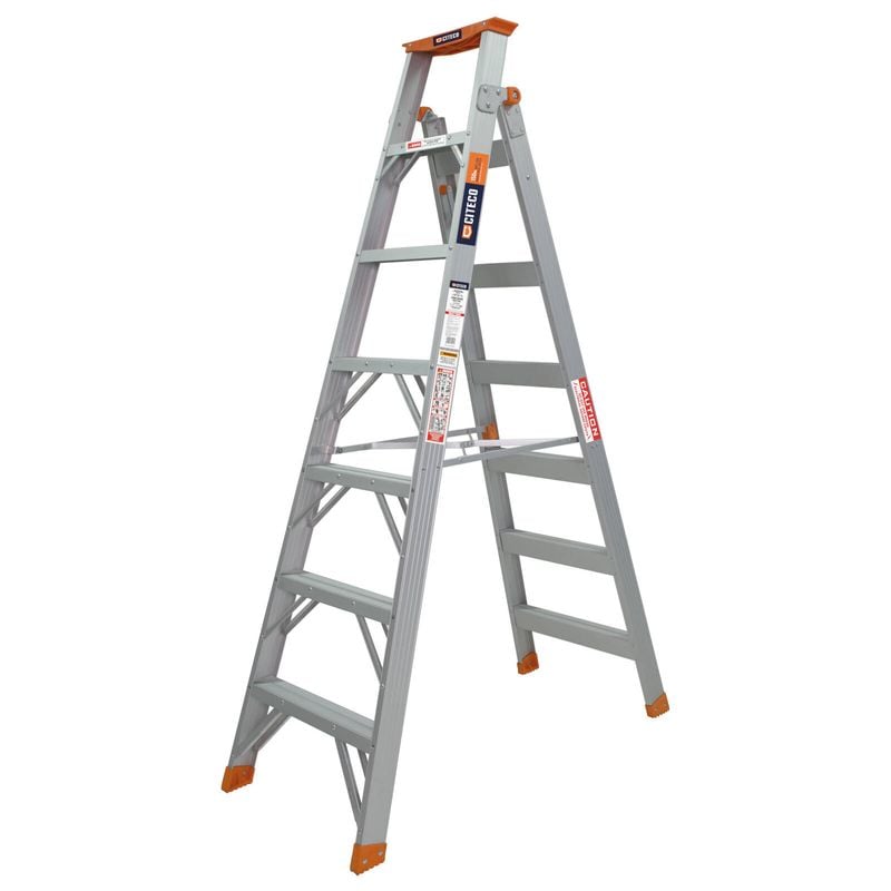 2.1 - 3.8m 150kg Industrial Aluminium Dual Purpose Ladder