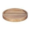 Olympia Acacia Round Plate Rustic Wood Tableware 150(dia)mm