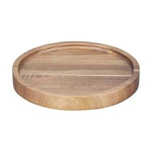 Olympia Acacia Round Plate Rustic Wood Tableware 150(dia)mm