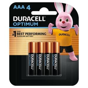 Duracell Optimum Alkaline AAA Battery - 4 Pack