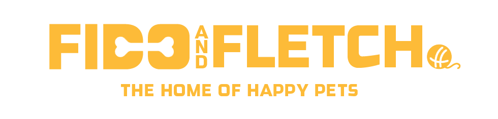 fido and fletch brand logo in orange and yellow colourwayÂ