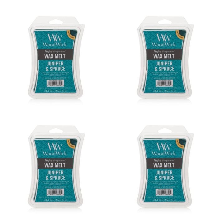 4PK WoodWick Juniper & Spruce Scented Wax Melt Cube 9.7oz