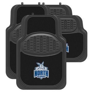 North Melbourne Kangaroos Official Afl Universal Rubber Car Floor Mats Carpet