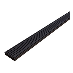 DTA Hayman Grate Drain 2m x 21mm x 100mm Brushed Black