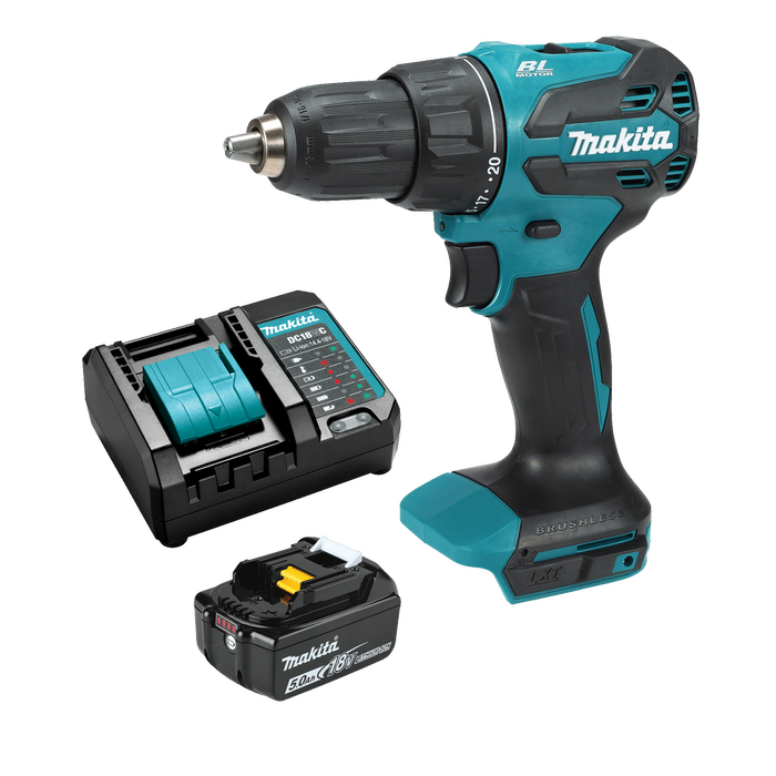 Makita 18V LXT Hammer Drill 5.0ah Kit DHP490WTX