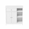 Ufurniture Bathroom Floor Cabinet White