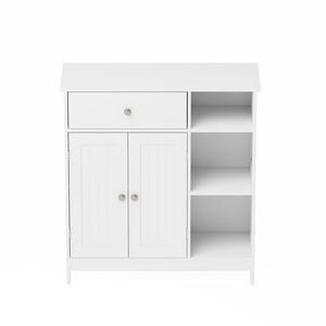 Ufurniture Bathroom Floor Cabinet White