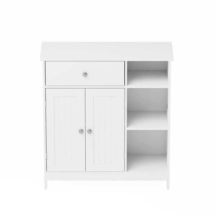 Ufurniture Bathroom Floor Cabinet White