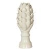 Belle Ceramic Artichoke Sculpture Short 12x27cm - White