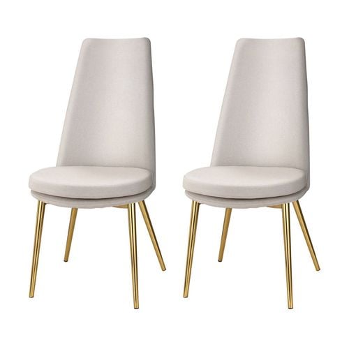 Dining Chairs Beige x2 - Bunnings Australia