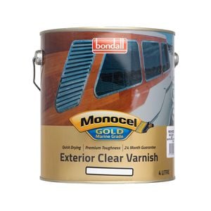 Bondall 4L Gloss Monocel Gold Marine Clear Timber Varnish