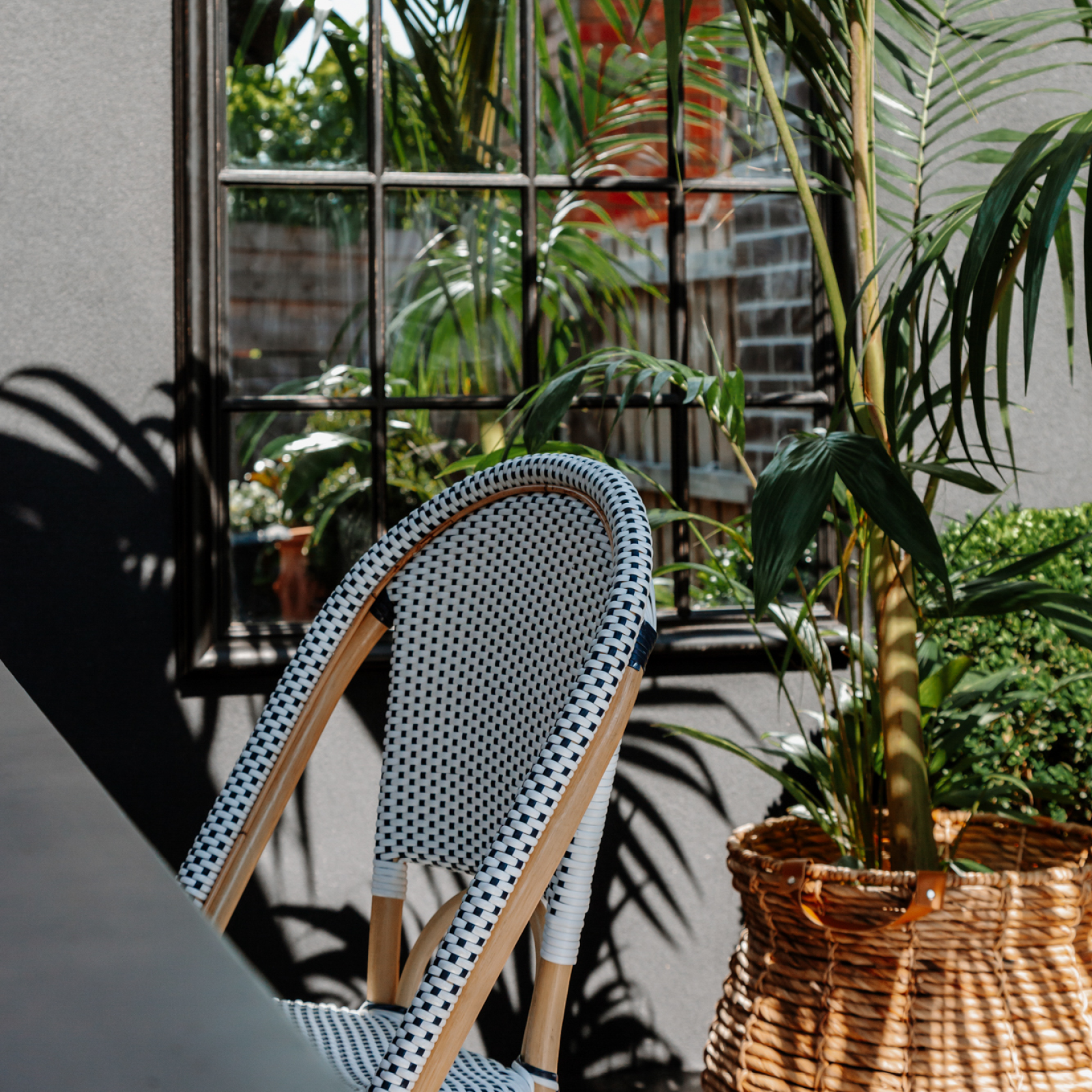 Home Bazar Black And White Parisian Dining Chair Bunnings Australia