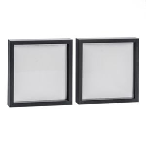 Nicola Spring 3D Box Photo Frames - 10" x 10" - Pack of 2