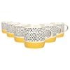 Nicola Spring Dipped Spot Stoneware Coffee Mugs - 385ml - Mustard - Pack of 6