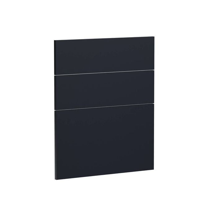 Kaboodle 600mm Midnight Plum Modern 3 Drawer Panels