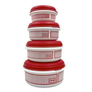 4pc Container Kitchen Food Storage Set Assorted 360Ml/750Ml/1.25L/2L
