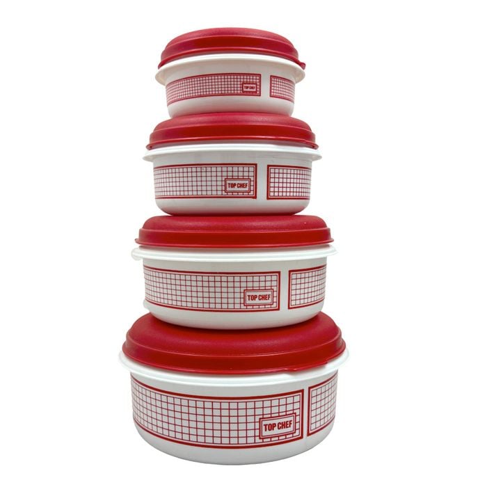 4pc Container Kitchen Food Storage Set Assorted 360Ml/750Ml/1.25L/2L