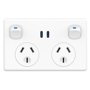Jackson White USB-C x 2 PD30W Double Powerpoint