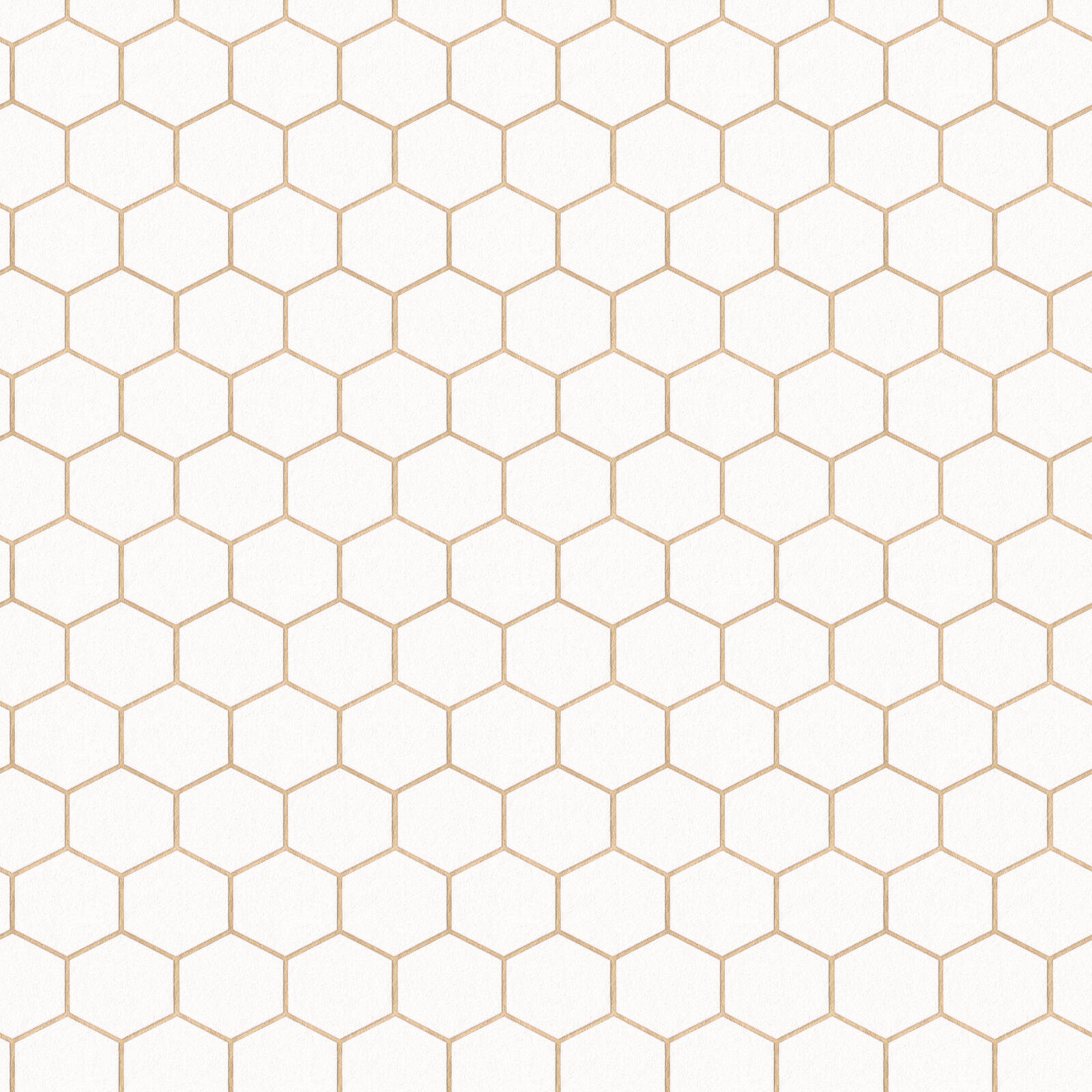 Graham & Brown 52cm x 10m Natural Hexagon Wallpaper product image