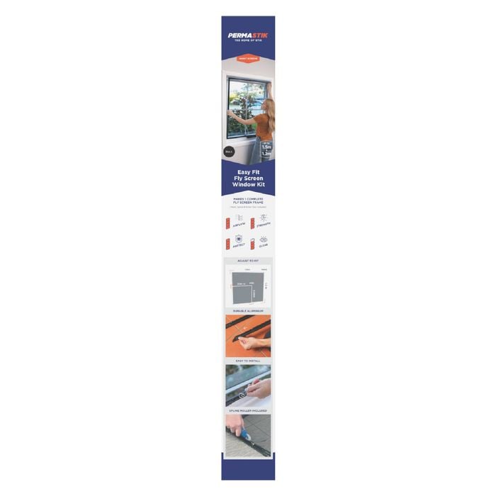 Permastik 1.5m x 1.2m Easy Fit Window Screen Kit