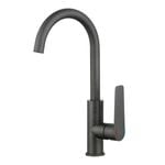 evekare 35mm Matte Black Extended Lever Sink Mixer WELS 4 Star 7.5L/min
