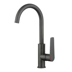 evekare 35mm Matte Black Extended Lever Sink Mixer WELS 4 Star 7.5L/min