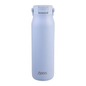 Oasis Ceramic Lined Stainless Steel Double Wall Insulated Sorrento Sipper Bottle 900ml - Periwinkle