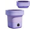 Catzon Portable Washing Machine 11L Foldable Washer Dryer-Purple