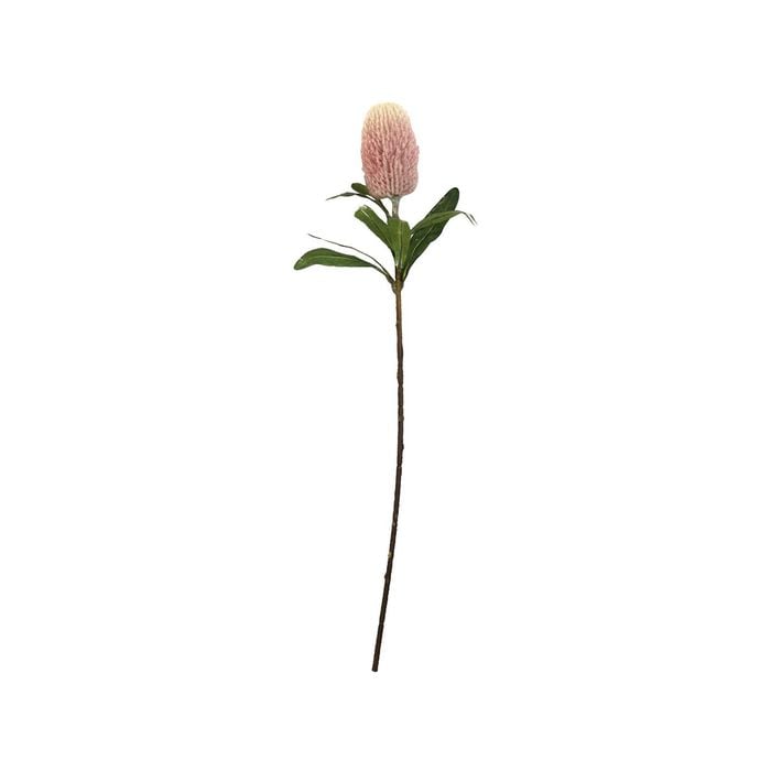 UN-REAL 60cm Pink Banksia Native Artificial Flower
