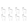 8PK R&M Llama Cookie Cutter Polyresin Coated Steel 10.2cm - White