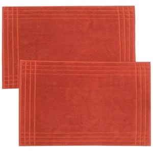 Combed Cotton Bath Mats Set Soft Absorbent Bathroom Mats Thick 900gsm No Lint