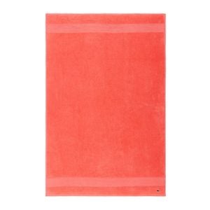 Lacoste L Lecroco Bath Sheet Absorbent 100% Cotton 600gsm 100x150cm Red