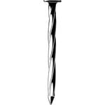 NZ Nails Twisted Flat Head 75x3.15mm  5kg Galv Nail