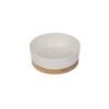 Baxter Bone Small White Two Tone Melamine Bamboo Pet Bowl