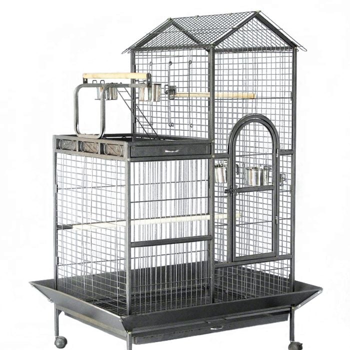 Yes4pets 160cm Xl Bird Cage Pet Parrot Aviary Perch Castor Wheels