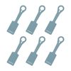 6x Tosca Silicone Travel Luggage Suitcase Name/Address Tag Label Accessory Blue